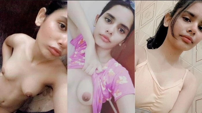 Beautiful Cute Slim Delhi Young Girl Showing Perky Round HD Video